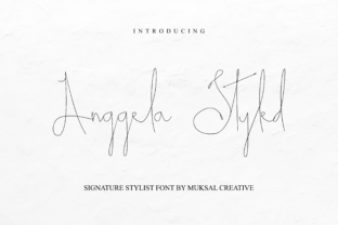 Anggela Styled: A Modern Calligraphy Font for Crafters