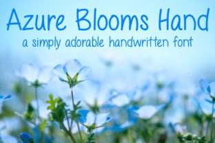 Azure Blooms Hand: A Cheerful Typeface for Web Design