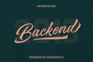 Backend: A Handwritten Font for Modern Web Design