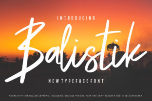 Balistik: A Unique Script Font for Web Design