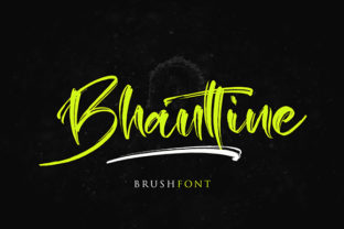 Bhauttine: A Bold Brush Font for Web Design
