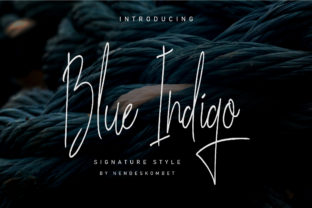 Blue Indigo: A Handwritten Font for Marketers