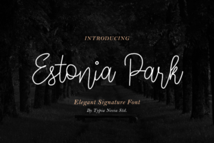 Estonia Park: A Stylish Handwritten Font for Crafters