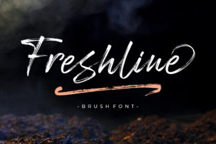 Freshline: A Modern Textured Brush Font for Web Design