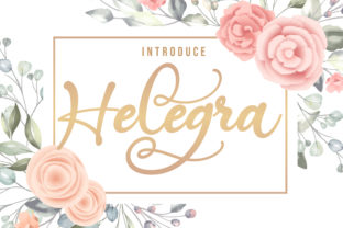Helegra: A Summery Script Font for Makers
