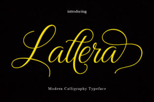 Lattera: A Modern Script Font for Editorial Design