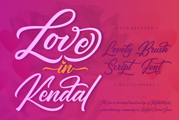Love in Kendal: A Charming Handwritten Font for Editors