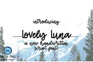 Lovely Luna: A Playful Script Font for Makers