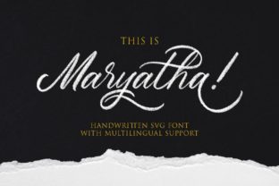 Maryatha: A Premium Script Font for Editorial Design