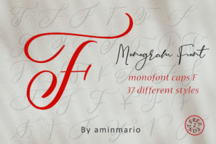 Monogram F Monofont Caps F: A Premium Script Font for Marketers