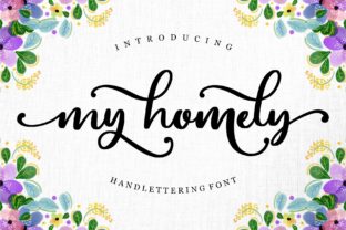 My Homely: A Script Font for Editorial Design