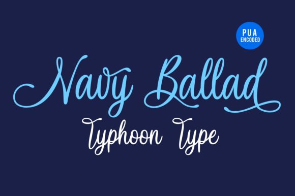 Navy Ballad: A Handwritten Font for Web Design