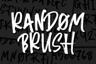 Random Brush: A Textured Display Font for Web Design