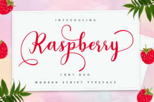 Raspberry Duo: A Sweet Handwritten Font for Web Design