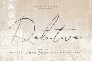 Relative: A Handwritten Font for Modern Editorial Design
