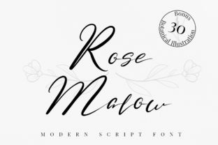 Rose Malow: A Light Handwritten Font for Editorial Design