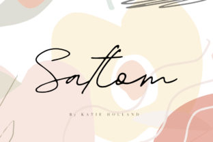 Satlom: A Premium Script Font for Your Brand