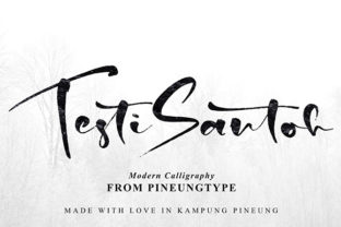 Testo Santoh: A Dynamic Script Font for Campaigns