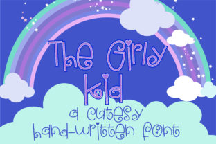 The Girly Kid: A Playful Handwritten Font for Editors