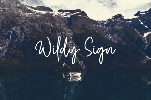 Wildy Sign: A Daring Script Font for Editorial Design