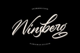Winsberg: A Bold Handwritten Font for Brand Identity