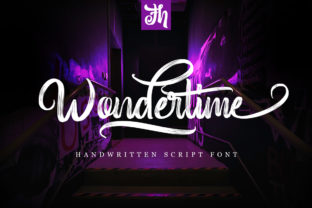 Wondertime: A Majestic Script Font for Editorial Design